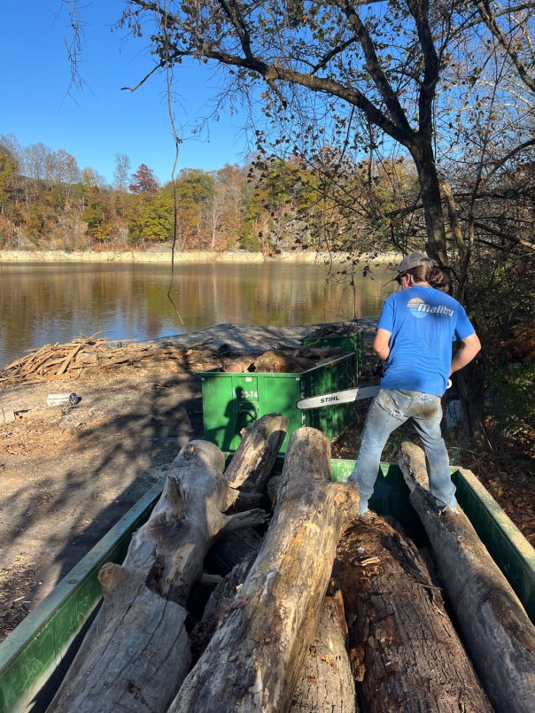 Clean-up at Pickens Bridge