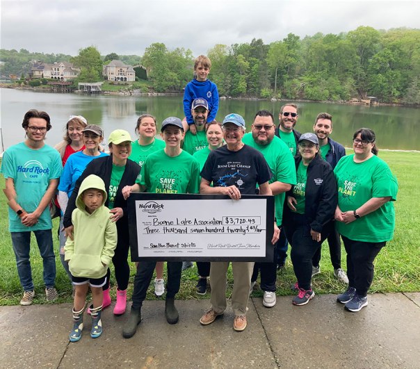 Bristol Hard Rock Crew delivers a check to the BLA!