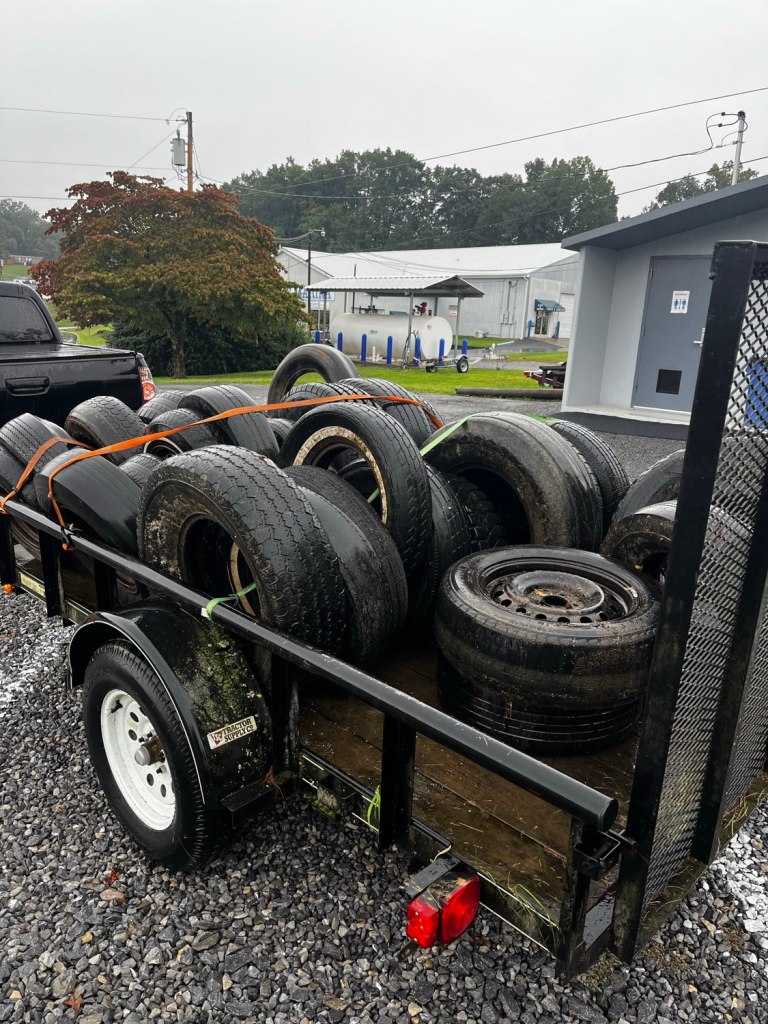 Tires removed from lake this holiday weekend
